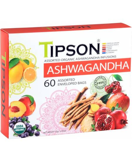 TIPSON BIO Ashwagandha Assorted 60x1,2g