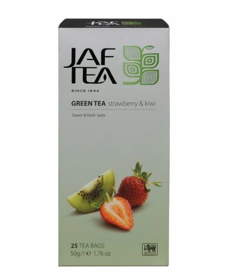 JAFTEA Green Strawberry & Kiwi Teebeutel 25x2g