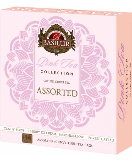 BASILUR Gift Pink Tea Assorted Papierverpackung 40E
