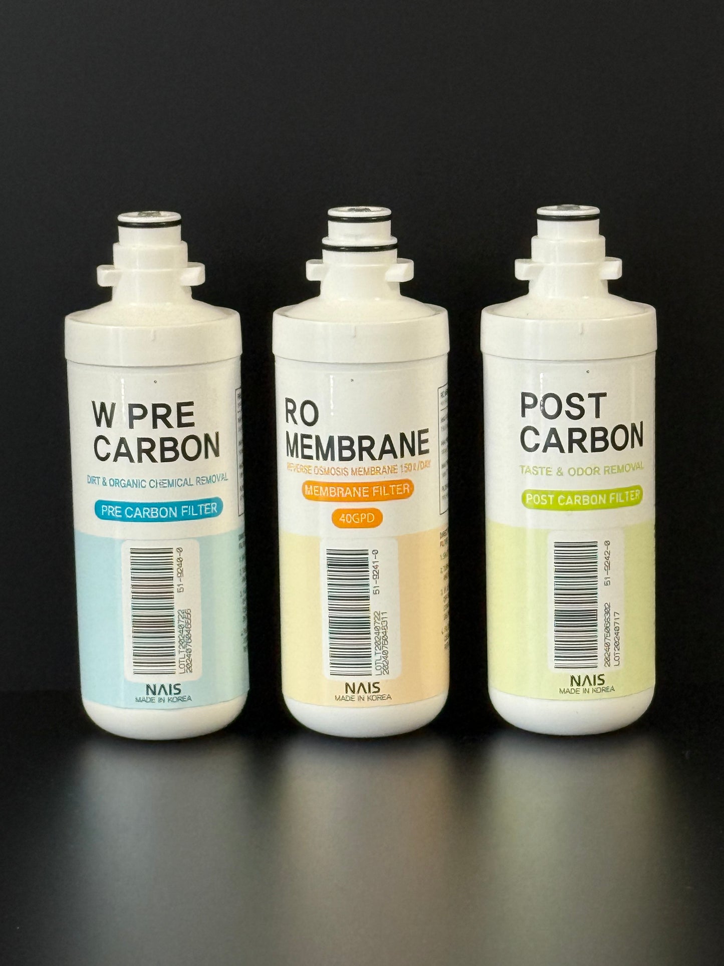 TCR PostCarbon, W PreCarbon, Membrane